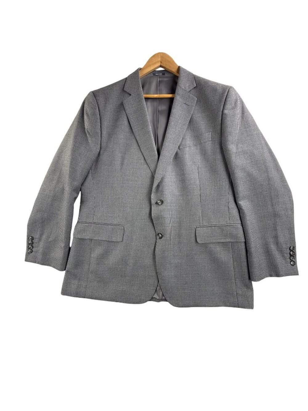 Stafford Blazer Mens 44 Gray Check Classic Traveler Year Round Sport Coat Jacket